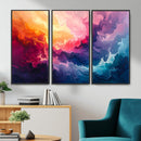 Colorful Abstract Canvas Wall Art Print, Vibrant Popup Color Art Print