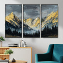 Abstract Mountain Wall Art Canvas Print Modern Landscape Painting Print