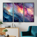 Colorful Abstract Canvas Wall Art Print, Vibrant Popup Color Art Print