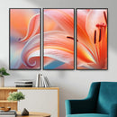 Peach Lily Canvas Wall Art, Coral Pink Flower Macro Photo Print, Botanical Bedroom Decor, Soft Floral Photography, Living Room Wall Art by MyGreatCanvas | Canvas Wall Art Prints | Photo Prints & Wall Decor