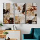 Blue Teal Abstract Canvas Wall Art, Modern Textured Painting Print, Navy Orange White Contemporary Art, Neutral Living Room Decor, Office Art by MyGreatCanvas | Canvas Wall Art Prints | Photo Prints & Wall Decor