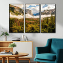 Half Dome Yosemite Canvas Wall Art – Majestic Triptych