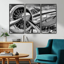 Vintage Antique Airplane Wall Art Canvas Print