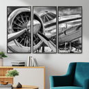 Vintage Antique Airplane Wall Art Canvas Print