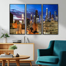 Los Angeles Night Wall Art Canvas Print