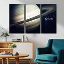 Framed Saturn Wall Art Canvas Print