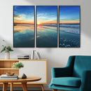 Blue Sky and Beach Wall Art Canvas Print