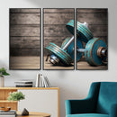 Dambell and Sport Wall Art Canvas Print