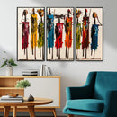 Abstract African Women Wall Art Canvas Print by MyGreatCanvas | Canvas Wall Art Prints | Photo Prints & Wall Decor