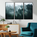 Misty Forest Wall Art – Serene Green Landscape Canvas Print, by MyGreatCanvas | Canvas Wall Art Prints | Photo Prints & Wall Decor