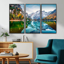 Spectacular autumn view of Braies Lake Wall Art Canvas Print by MyGreatCanvas | Canvas Wall Art Prints | Photo Prints & Wall Decor
