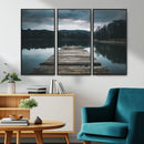Wooden Bridge Near Lake Wall Art Canvas Print by MyGreatCanvas | Canvas Wall Art Prints | Photo Prints & Wall Decor