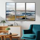 Abstract Landscape Wall Art Canvas | 3 Panel Modern Blue, by MyGreatCanvas | Canvas Wall Art Prints | Photo Prints & Wall Decor