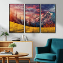 Mountain and Daylight Red Sunset Wall Art Canvas Print by MyGreatCanvas | Canvas Wall Art Prints | Photo Prints & Wall Decor