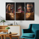 Wine and Barrels Wall Art Canvas Print by MyGreatCanvas | Canvas Wall Art Prints | Photo Prints & Wall Decor