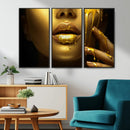 Gold and Women Wall Art Canvas Print by MyGreatCanvas | Canvas Wall Art Prints | Photo Prints & Wall Decor