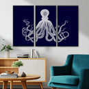 Blue Octopus Wall Art Canvas Print by MyGreatCanvas | Canvas Wall Art Prints | Photo Prints & Wall Decor