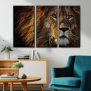 Mighty Lion Wall Art Canvas Print – Majestic Animal Portrait