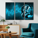 Music and Microphone Wall Art Canvas Print by MyGreatCanvas | Canvas Wall Art Prints | Photo Prints & Wall Decor