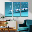 Wall Art Newton's Cradle Canvas Print, Framed Newton Cradle by MyGreatCanvas | Canvas Wall Art Prints | Photo Prints & Wall Decor