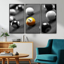 Wall Art Pool Table and Balls Canvas Print by MyGreatCanvas | Canvas Wall Art Prints | Photo Prints & Wall Decor