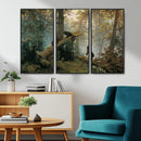 Baby Bears in Forest Wall Art Canvas Print by MyGreatCanvas | Canvas Wall Art Prints | Photo Prints & Wall Decor