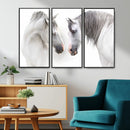 White Horse Wall Art Animal Canvas Print by MyGreatCanvas | Canvas Wall Art Prints | Photo Prints & Wall Decor