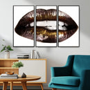 Close Up Lips Wall Art Canvas Print