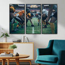 American Football Playing Wall Art Canvas Print by MyGreatCanvas | Canvas Wall Art Prints | Photo Prints & Wall Decor