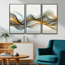 Abstract Wave Canvas Wall Art – Fluid Contemporary Elegance