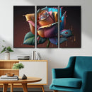 Abstract Rose Wall Art Canvas Print