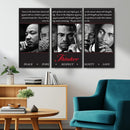 Thinker Quintet Canvas Wall Art – Martin, Obama, Malcolm X,