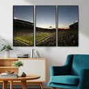 Oregon Ducks Football Team Print - Eugene Autzen Stadium