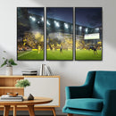 Columbus Crew Stadium Match Triple Canvas Wall Art - Dynamic