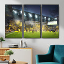 Columbus Crew Stadium Match Triple Canvas Wall Art - Dynamic