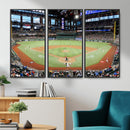 Texas Rangers Baseball Team Print - Arlington Globe Life