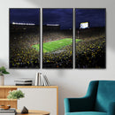 Michigan Wolverines Football Canvas Wall Decor, Football
