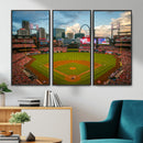 St. Louis Cardinals Baseball Team Print - Busch Stadium Wall