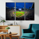 Truist Park Night Game Canvas Art - Atlanta Braves Stadium