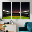 Yankee Stadium Night Game Triple Canvas, Yankee Stadium