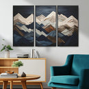 Rustic Mountain Landscape Wall Art Canvas Print – Framed 3D