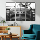 Vintage Farmall Tractor Wall Art Canvas Print, Rustic
