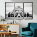 Resting Grizzly Bear Wall Art Canvas Print – Majestic Lazy by MyGreatCanvas | Canvas Wall Art Prints | Photo Prints & Wall Decor