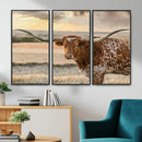 Texas Longhorn Wall Art Canvas Print, Rustic Ranch Decor, by MyGreatCanvas | Canvas Wall Art Prints | Photo Prints & Wall Decor