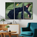Decadent Girl by Ramon Casas Wall Art Canvas Print, Framed