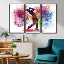 Colorful Golfer Swing Wall Art Canvas Print - Ready to Hang, by MyGreatCanvas | Canvas Wall Art Prints | Photo Prints & Wall Decor