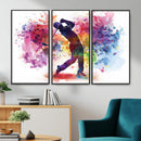 Colorful Golfer Swing Wall Art Canvas Print - Ready to Hang,