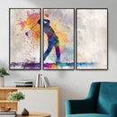 Watercolor Golf Swing Wall Art Canvas Print | Vibrant