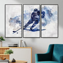 Hockey Player Wall Art Canvas Print - Sports-Inspired
