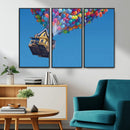 Carl Fredricksen, Up Movie Wall Art, Balloons Wall Art, Air